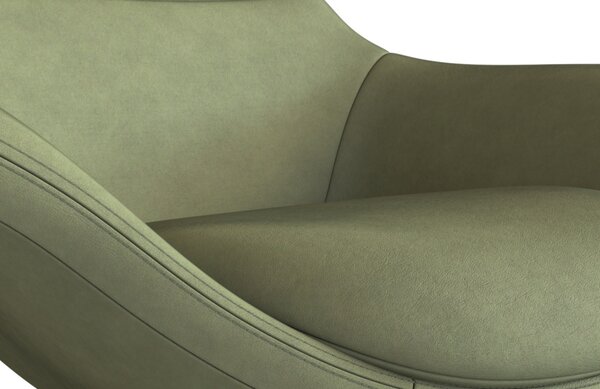 -25 % Dny MOMENTI– Zelené kožené lounge křeslo FLEXLUX STILO