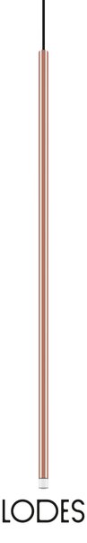 Lodes LED závěsné svítidlo A-Tube Nano L, v.90cm, 1x3W Barva: Matná černá, Teplota světla: 2700K - teplá bílá, Barva kabelu: černá