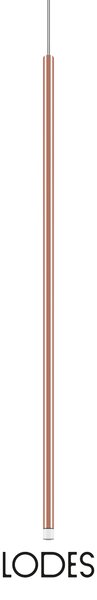 Lodes LED závěsné svítidlo A-Tube Nano L, v.90cm, 1x3W Barva: Matná černá, Teplota světla: 2700K - teplá bílá, Barva kabelu: černá