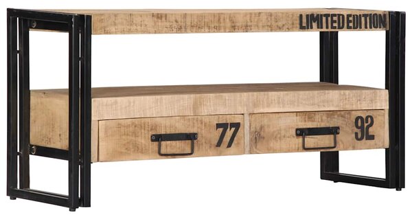 TV stolek 100 x 30 x 45 cm masivní mangovníkové dřevo 249858