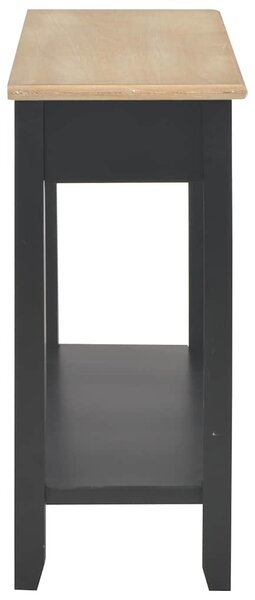 Konzolový stolek černý 110 x 35 x 80 cm dřevo 249903