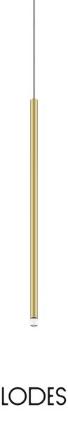 Lodes LED závěsné svítidlo A-Tube Nano M, v.60cm, 1x3W Barva: Matná černá, Teplota světla: 2700K - teplá bílá, Barva kabelu: černá