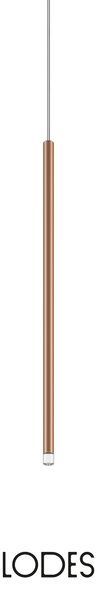 Lodes LED závěsné svítidlo A-Tube Nano M, v.60cm, 1x3W Barva: Matná černá, Teplota světla: 2700K - teplá bílá, Barva kabelu: černá