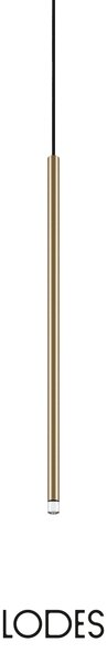 Lodes LED závěsné svítidlo A-Tube Nano M, v.60cm, 1x3W Barva: Matná černá, Teplota světla: 2700K - teplá bílá, Barva kabelu: černá