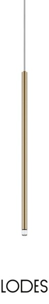 Lodes LED závěsné svítidlo A-Tube Nano M, v.60cm, 1x3W Barva: Matná černá, Teplota světla: 2700K - teplá bílá, Barva kabelu: černá