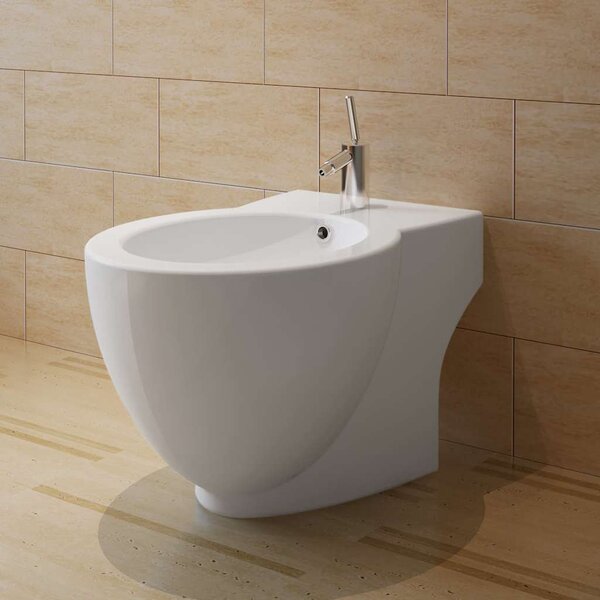 Keramické WC a bidet bílé 270566