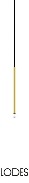 Lodes LED závěsné svítidlo A-Tube Nano S, v.30cm, 1x3W Barva: Champagne, Teplota světla: 2700K - teplá bílá, Barva kabelu: transparentní