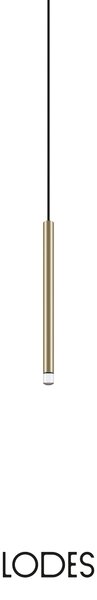 Lodes LED závěsné svítidlo A-Tube Nano S, v.30cm, 1x3W Barva: Champagne, Teplota světla: 2700K - teplá bílá, Barva kabelu: transparentní