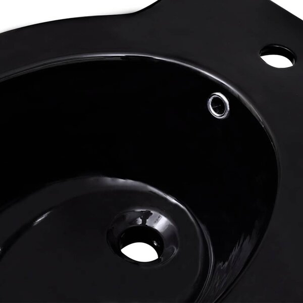 Keramické WC a bidet černé 270567