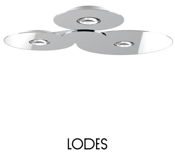 Lodes LED stropní svítidlo Bugia Mega, d. 79,6 cm, 3x15W Barva: Bronz, Teplota světla: 2700K - teplá bílá