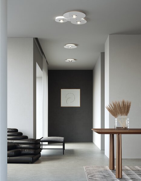 Lodes LED stropní svítidlo Bugia Triple, d. 52,5 cm, 3x15W Barva: Bronz, Teplota světla: 2700K - teplá bílá