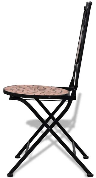 3dílný bistro set mozaikový keramický terakota 271770