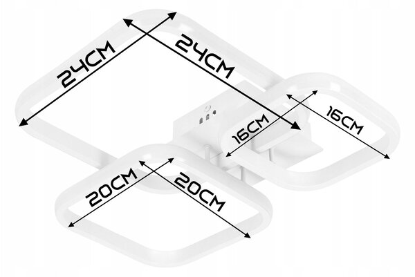 LED stropní svítidlo 70 W, CCT, stmívatelné
