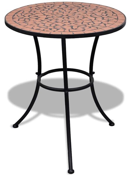 3dílný bistro set mozaikový keramický terakota 271770