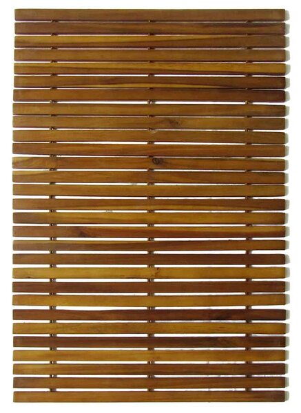 Koupelnová předložka 2 ks 80 x 50 cm akáciové dřevo 271768