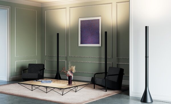 Lodes LED stmívatelná stojací lampa Croma, v. 186 cm, 1x42W Barva: Matná černá