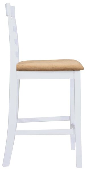 Bílý dřevěný barový stůl a 4 barové židle, set 271832