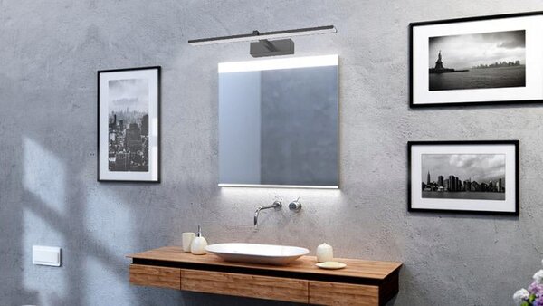 LED nástěnné svítidlo 12 W, 50 cm, IP44, neutrální bílá