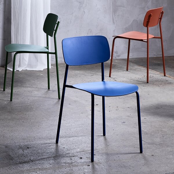 Unique Furniture Zelená plastová jídelní židle Kirkland