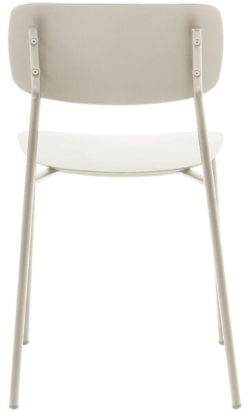 Unique Furniture Béžovošedá plastová jídelní židle Kirkland