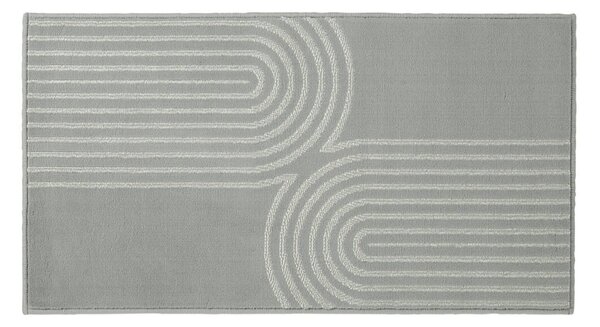 Koberec s jemným vzorem šedá 60x110 cm