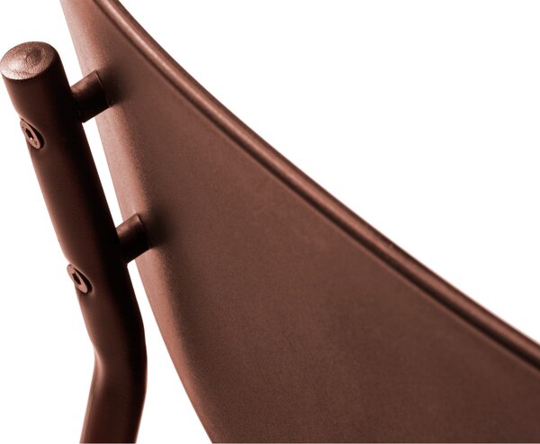 Unique Furniture Terakotově červená plastová jídelní židle Kirkland