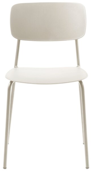 Unique Furniture Béžovošedá plastová jídelní židle Kirkland