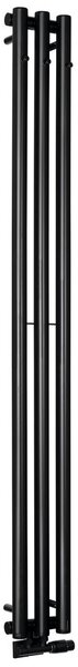 Sapho Sapho, PILON topné těleso 196x1800mm, se 3 háčky, černá mat, IZ128T