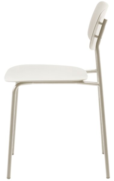 Unique Furniture Béžovošedá plastová jídelní židle Kirkland