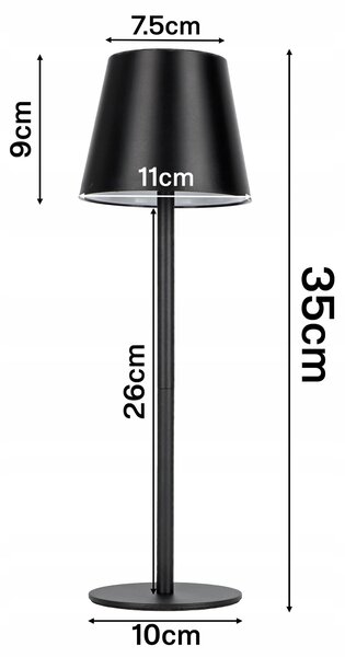 LED stolní lampa, s dotykovým ovládáním, stmívatelná, 3 režimy barvy světla