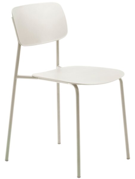 Unique Furniture Béžovošedá plastová jídelní židle Kirkland