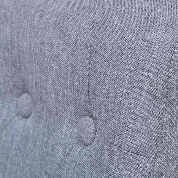 Jídelní židle 4 ks světle šedé textil 272245