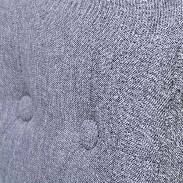 Jídelní židle 6 ks světle šedé textil 272246
