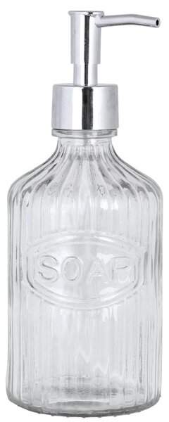 Skleněný zásobník na mýdlo Clear