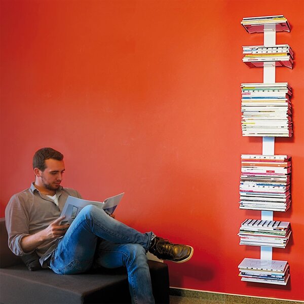Radius designové knihovny na zeď Booksbaum Magazine Wall Large
