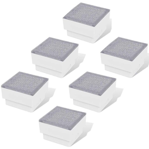Zemní LED svítidla 6 ks 100 x 100 x 68 mm 272491