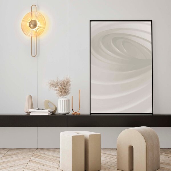 Zlaté skleněné nástěnné LED světlo Nova Luce Nous