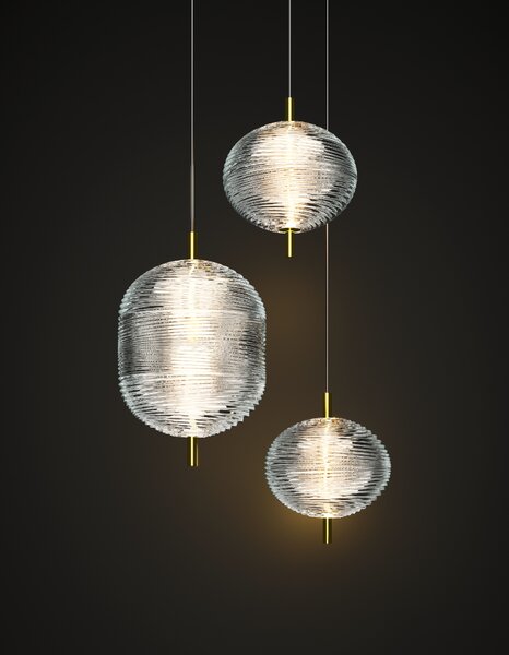 Lodes LED závěsné svítidlo Jefferson Mini, v.17,5cm, 1x3W Barva: Černý chrom