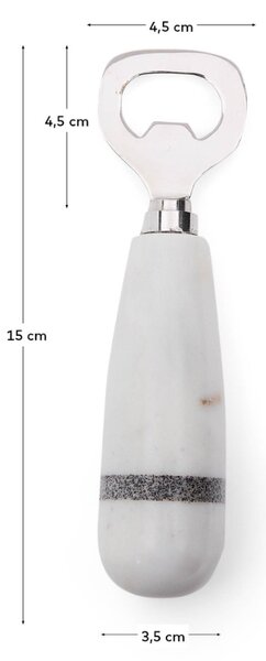 Bílý mramorový otvírák Kave Home Nira