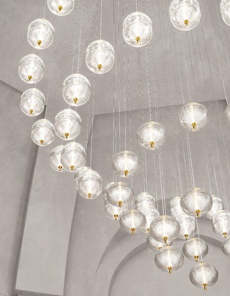 Lodes LED závěsné svítidlo Jefferson Mini, v.17,5cm, 1x3W Barva: Černý chrom