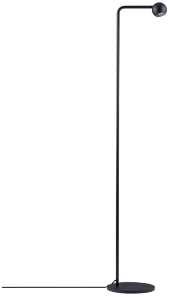 Černá kovová stojací LED lampa Nova Luce Sfera 125,5 cm