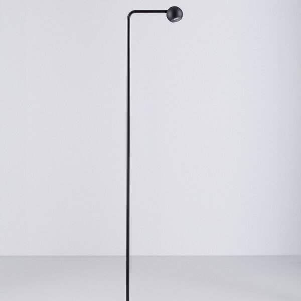 Černá kovová stojací LED lampa Nova Luce Sfera 125,5 cm