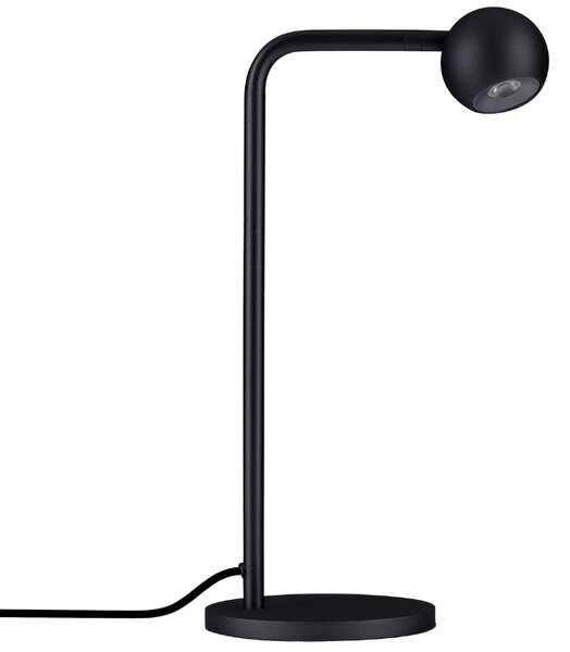 Černá kovová stolní LED lampa Nova Luce Sfera