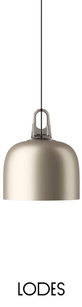 Lodes Závěsné svítidlo Jim Bell, Ø 28 cm, 1xE27 Barva: Matná černá, Barva struktury: Šedá