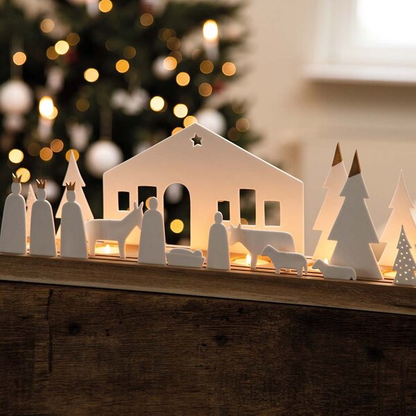 Vánoční svícen Large Nativity 45 cm