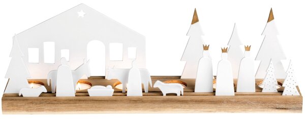 Vánoční svícen Large Nativity 45 cm