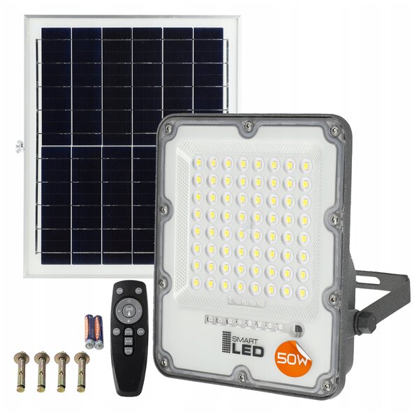 Solární LED reflektor 50 W, IP65