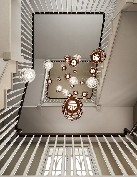 Lodes LED závěsné svítidlo Kelly Cluster, Ø 18 cm, 2700 K, 1x7W Barva: Matná černá