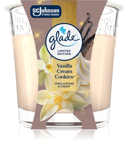 GLADE Vanilla Cream Cookies vonná svíčka 112 g