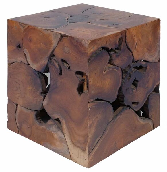 Stoličky 4 ks hnědé 40x40x45 cm masivní teakové dřevo 274356